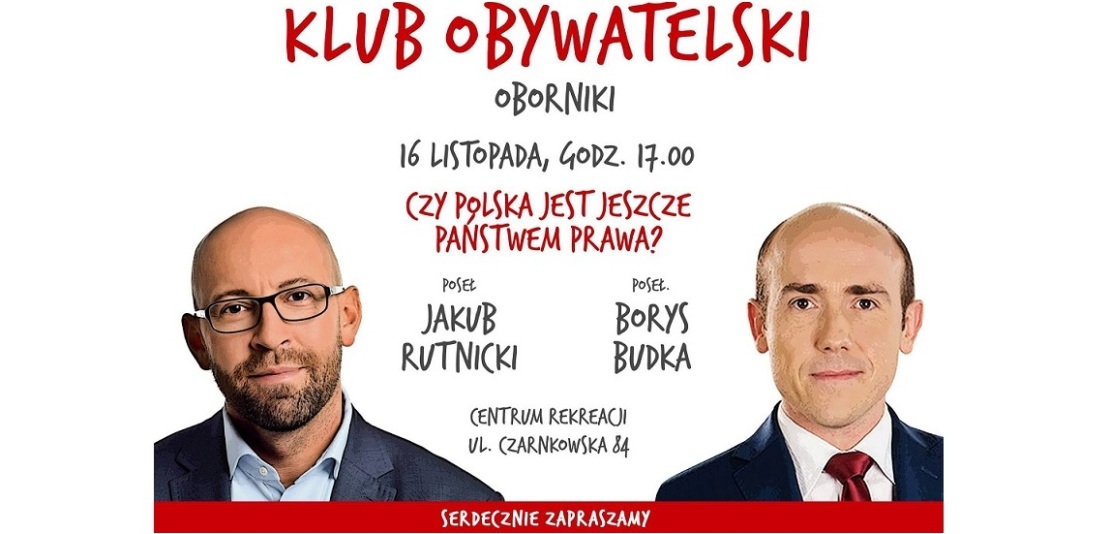 W czwartek spotkania z poslami J. Rutnickim i B. Budka