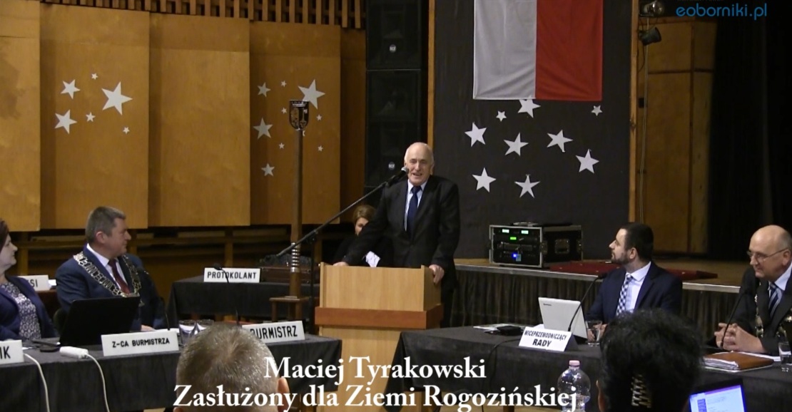 Maciej Tyrakowski zasluzonym dla Gminy Rogozno