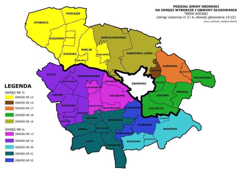 okręgi 3 i 4 obwody 13 22 Z KRESKĄ mniejszy