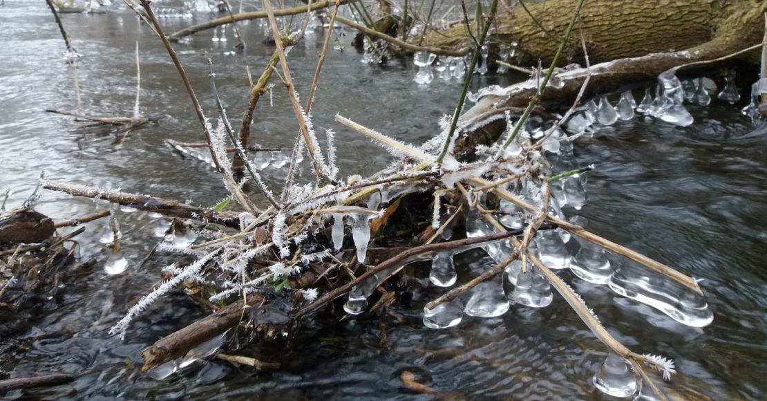 bedzie bardzo zimno - rzeka welna zima 2018
