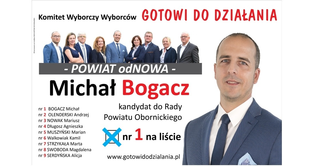Dlaczego Michał Bogacz nr 1 na liście kandyduje do Rady Powiatu? (film)
