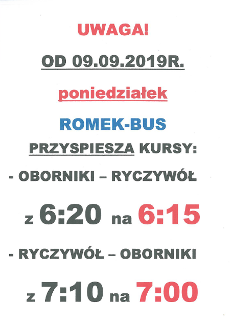 gmina ryczywół romek bus