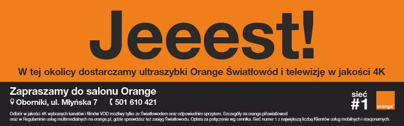 Oborniki reklama Orange 800x250