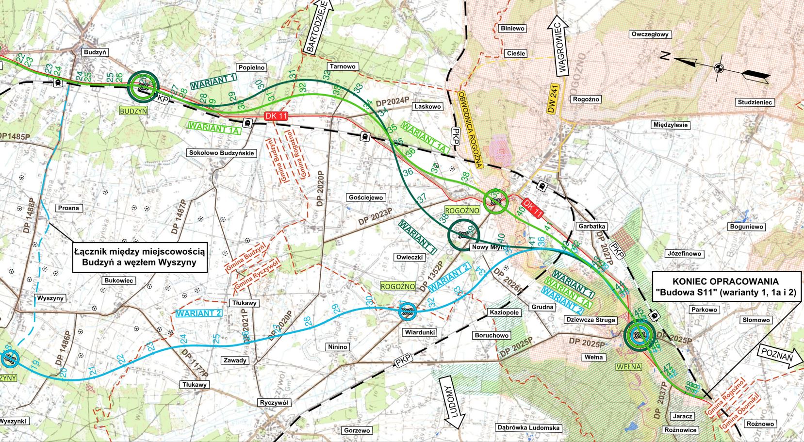 drogaS11 Oborniki Ujście