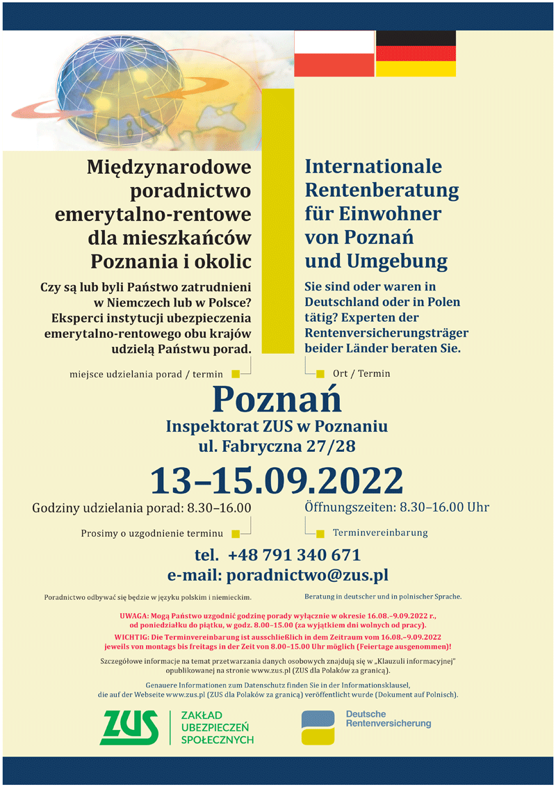 Plakat Poznań Dni poradnictwa